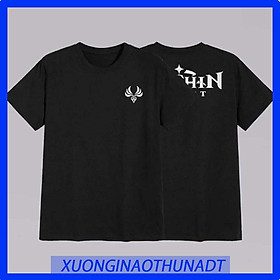 BST 6 Mẫu áo thun - phông in 2 mặt nguyên tố + logo game Genshin Impact mẫu áo thun AnimeWibuStore