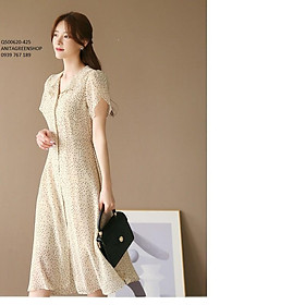 Q500620 ĐẦM SUÔNG CỔ BẺ CHẤM BI