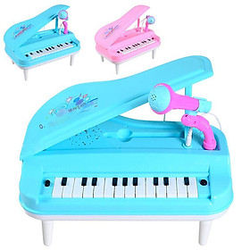 Ưu đãi đặc biệt giáo dục sớm cho trẻ 23 phím có micrô đàn piano điện tử âm thanh và ánh sáng đa chức năng chơi đàn piano đồ chơi nhạc cụ 1-6 tuổi