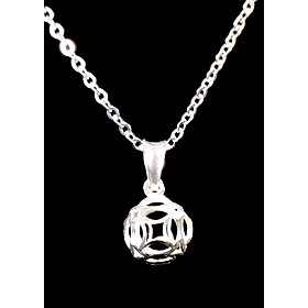 Dây chuyền bạc nữ - Dây chuyền bạc kim tiền [TS-DC-K2]