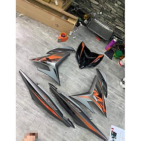 Tem rời exciter 150 xám đen mxking, tặng kèm set logo, tem 3 lớp không bay màu