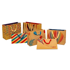 TÚI KRAFT NGANG TRUNG KN005 - 23 X 17 X 8 CM - NGẪU NHIÊN