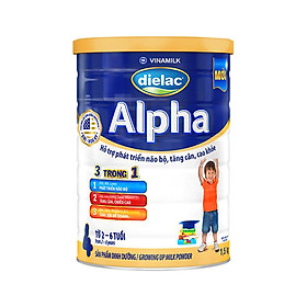 Sữa bột Vinamilk Dielac Alpha 4 - Hộp thiếc 1500g (dành cho trẻ 2-6 tuổi)