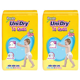 Combo 2 Tã Quần UniDry Gói Đại XL34 (34 Miếng)