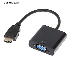 Cáp ChuyểN ĐổI Hdmi Sang VGA MàU Đen Cho MáY ChiếU HD
