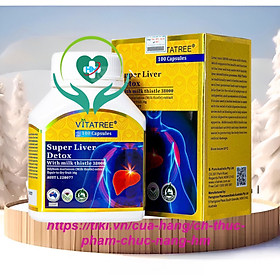 Viên uống giải độc gan Vitatree Super Live detox , hộp 100v, nhập khẩu chính hãng Úc