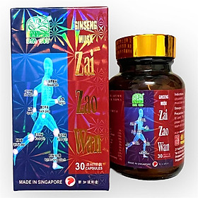 Mua Viên uống Tái tạo hoàn Ginseng Musk Zai Zao Wan hỗ trợ đau nhức xương khớp xuất xứ Singapore - Hộp 30 viên - Mã số 1501