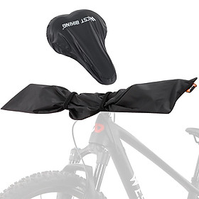 WEST BIKING Cycling Equipment Set Bike Accessories Bike Handlebar Protector Cover Bike Chain Protector Bicycle Seats Rain Cover
