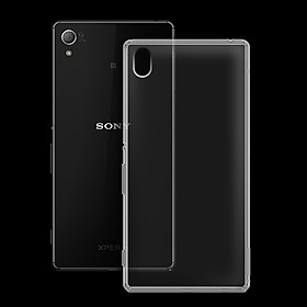 Ốp lưng silicon dẻo trong suốt dành cho Sony Xperia Z3 Plus - Hàng cao cấp