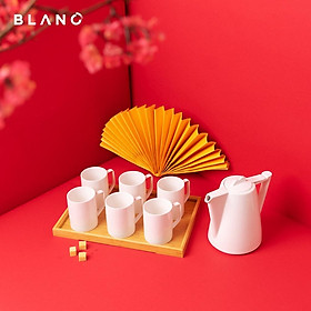 Bộ Ấm Trà Sứ Phong Cách Bắc Âu Jasmine BLANC