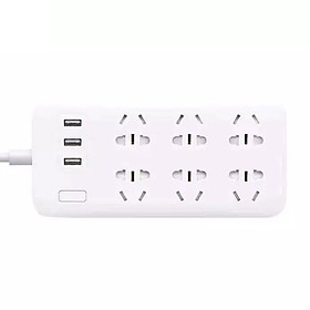 Ổ cắm thông minh 6 chân cắm, 3 cổng USB Xiaomi Power Strip - Hàng nhập khẩu