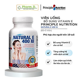 Viên Uống Giúp Bổ Sung Vitamin E Cho Cơ Thể PRINCIPLE NUTRITION Natural