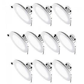 Mua 10 Đèn Led âm trần 6w siêu mỏng tròn sáng trắng Posson LP-Ri6