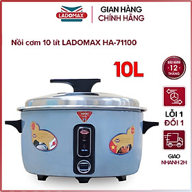 Mua Nồi cơm điện công nghiệp nắp rời 10 lít Ladomax HA-71100 - Hàng chính hãng