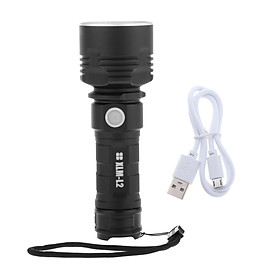 USB Rechargeable LED Powerful Flashlight with Bright Lamp