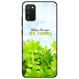 Ốp lưng dành cho Samsung Galaxy A02s mẫu Cỏ Xanh Và Chữ