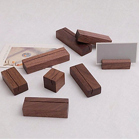 Đế gỗ cài ảnh, bưu thiếp để bàn, được thiết kế đơn giản bằng chất liệu gỗ cao cấp