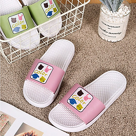 Dép Nữ Nhựa EVA Quai Ngang Icon Color Animals Siêu Cute Đế Dẻo Êm Chân - MSP 3231