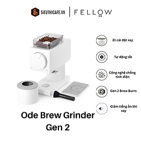 Máy xay cà phê Fellow Ode Gen 2 thế hệ mới chuyên dùng cho Brew - Màu Trắng - Bảo hành chính hãng 2 năm [Hàng chính hãng]