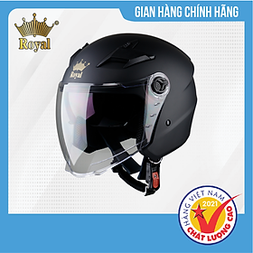 Mũ bảo hiểm 3/4 đầu royal m268 2 kính thời thượng, tiện nghi