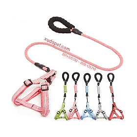 DÂY DẮT YẾM MÀU PASTEL THỜI TRANG CHO CHÓ MÈO - SP005409