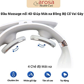 Gối Matxa Cổ Vai Gáy, Massage Xung Điện Giúp Giảm Đau, Máy Mát Xa Nhiều Chế Độ Cổng Sạc USB