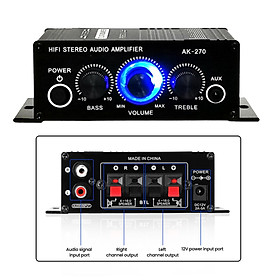12V 2A Audio  Amplifier 2-Channel Speakers for Desktops Portable Home