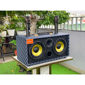 Mua Loa xách tay karaoke nghe nhạc du lịch B62 Pro Bass đôi 16 công suất 300w kèm 2 micro không dây cao cấp giá rẻ hàng nhập khẩu