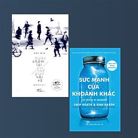 Combo 2 Cuốn :Sức Mạnh Của Từng Khoảnh Khắc + Bước Chậm Lại Giữa Thế Gian Vội Vã (Những Cuống Sách Giúp Bạn Sử Dụng Thời Gian Một Cách Hiệu Quả Nhất )