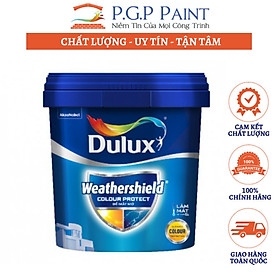 Sơn Ngoại Thất Dulux Weathershield Colour Protect E015 Mờ Với Nước Sơn Chất Lượng Cao, Đẹp Và Lâu Phai (MÀU TRẮNG)