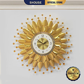 Mua Đồng Hồ Treo Tường Shouse DC666 Trang Trí Nghệ Thuật Cao Cấp hiện đại 3D kích cỡ lớn đẹp kim trôi treo phòng khách