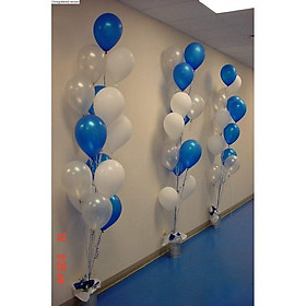 Bộ 100 vỏ bóng trắng, xanh dương nhũ