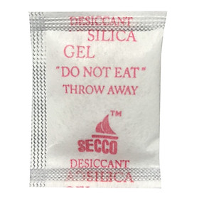 Mua Túi hút ẩm Secco silica gel 2gr (bảo quản máy ảnh/máy quay) - 1kg (500 túi) - Chính hãng - Vải trắng - Chữ to đỏ logo 2 mặt