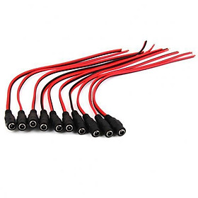 8X 10x12V DC Power  Female 5.5*2.1mm Cables Plug Wire for  Security