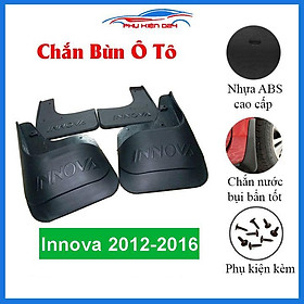 Hình ảnh Bộ 4 chắn bùn cho xe Innova 2012-2013-2014-2015-2016 (kèm phụ kiện lắp)