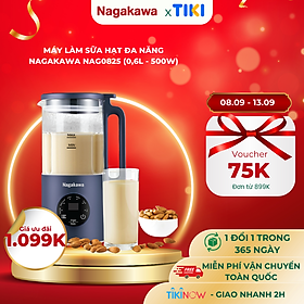 Máy làm sữa hạt đa năng Nagakawa NAG0825 (0,6L - 500W) - Hàng chính hãng