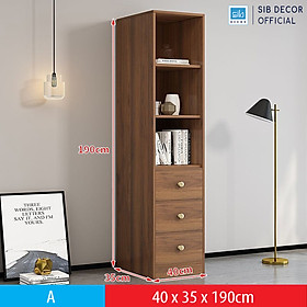 Mua Tủ Gỗ Phối Cánh Kính Hiệu Đại Thương Hiệu SIB Decor KS602