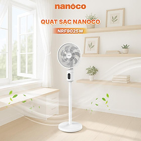 Mua Quạt sạc Nanoco 9inch màu hồng  cảm ứng  remote NRF9025P - Hàng chính hãng
