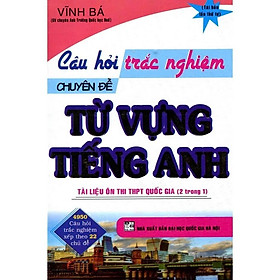 Câu Hỏi Trắc Nghiệm Chuyên Đề - Từ Vựng Tiếng Anh - Hồng Ân - An An