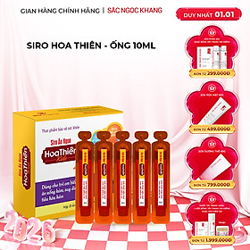 Siro Ăn Ngon Hoa Thiên SẮC NGỌC KHANG vỉ 20 ống x 20ml giúp hổ trợ kích thích hệ tiêu hóa & ăn ngon miệng 