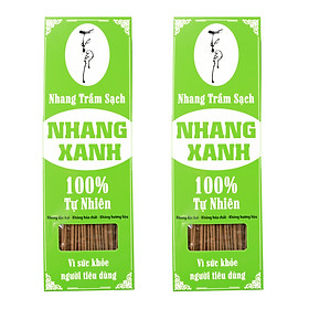 ComBo 2 hộp Nhang Xanh 30cm-500g (Chân Tăm Đỏ) Nhang Trầm Sạch 100% Vì Sức Khỏe Nhang Thiền