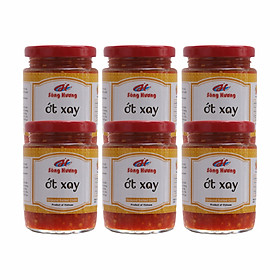 Ớt Xay Sông Hương 390g combo 6 hũ