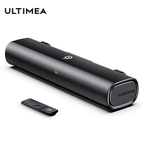 Ultimea 50W Soundbar cho Hệ thống rạp hát tại nhà TV 2.1Ch Hộp âm thanh với loa siêu loãng phụ 3D Stereo Bluetooth 5.0 loa Color: Tapio I Woofer Size/Full-Range Size: UK Plug