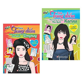 Sách - Trang Điểm Thần Tượng Âm Nhạc Hàn Quốc - Wonyoung + Karina - Combo 2 Cuốn - Minh Thắng