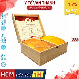 Hộp Đá Muối Hymalya Massage Chân 2 Viên Mặt Cong Tặng Muối Tắm Và 2 Bóng