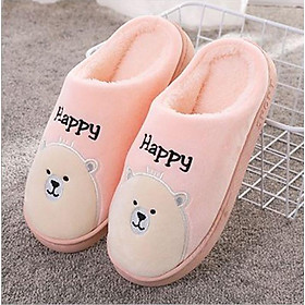 Dép bông đi trong nhà nam - nữ hình gấu ngộ nghĩnh DLNU-09
