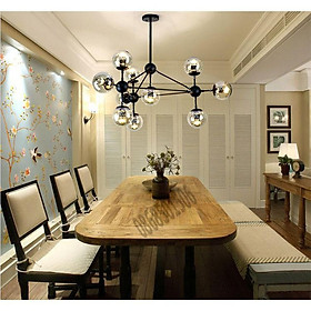 Mua *Bảo hành 12 tháng*Đèn Chùm Phân Tử Ondric 10 bóng - Decor lighting  chùm ý 10 bóng dạng phân tử trang trí phòng khách