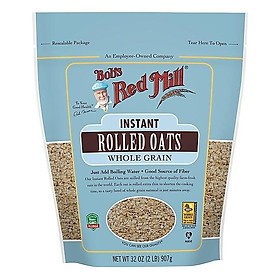 Yến Mạch Bob's Red Mill - Rolled Oats (instant, old fashioned, extra thick) Nhập Khẩu Mỹ