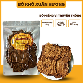 Khô bò khô miếng loại 1, thịt bò khô miếng que vị truyền thống Xuân Hương siêu ngon 500g