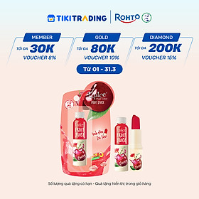Son dưỡng có màu chiết xuất trái cây Lipice Sheer Color Fruit Juice Cherry (Anh Đào